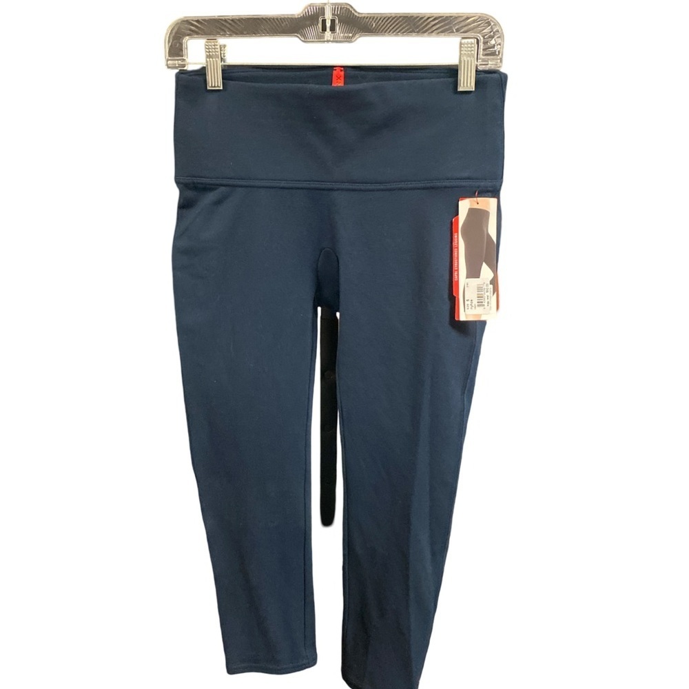 Spanx navy blue Capri structured legging size small